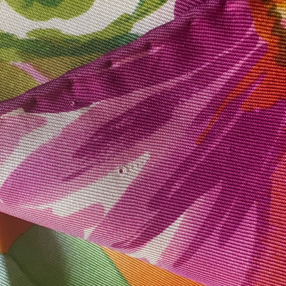 Gucci Floral Patchwork Silk Scarf Multicolor - Picture 10 of 11